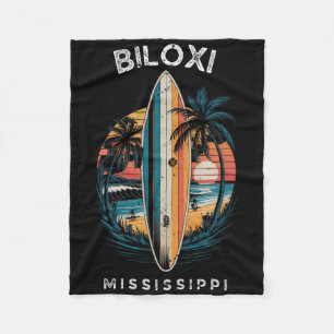 Biloxi Beach Mississippi Männer Frauen Surfen Fleecedecke