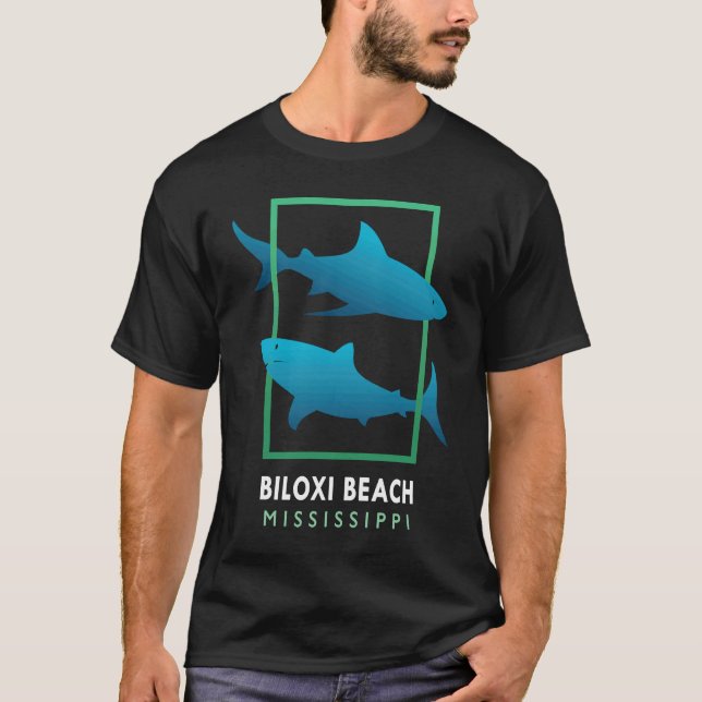 Biloxi Beach  Mississippi  Souvenir T-Shirt (Vorderseite)