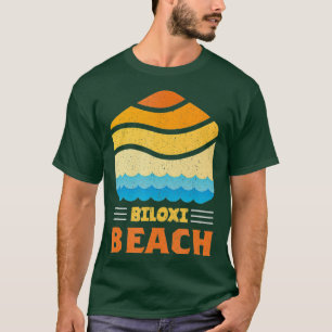 Biloxi Beach Mississippi - Waves Graphic T-Shirt