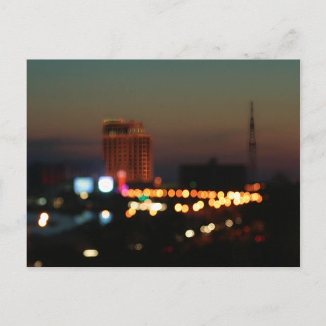 Biloxi Bokeh Postkarte (Vorderseite)