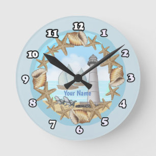 Biloxi-Leuchtturm  Runde Wanduhr