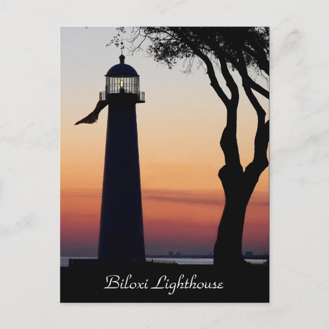Biloxi Lighthouse Postkarte (Vorderseite)