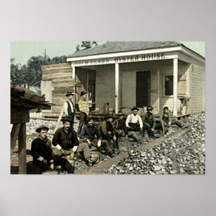 Biloxi, Mississippi 1905 Austernhaus Poster
