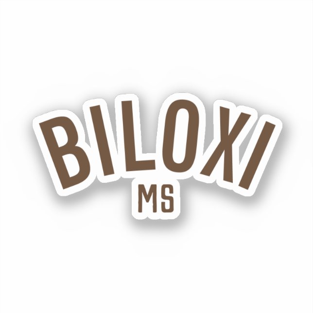 Biloxi, Mississippi Aufkleber (Vorderseite)