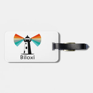 Biloxi Mississippi Leuchtturm Regenbogen Gepäckanhänger