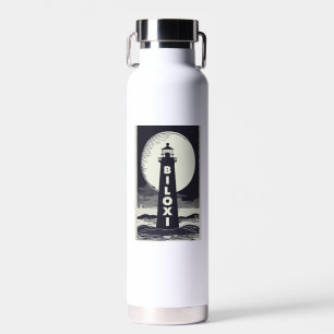Biloxi Mississippi Lighthouse Moon Trinkflasche