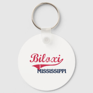 Biloxi Mississippi Stadt-Klassiker Schlüsselanhänger