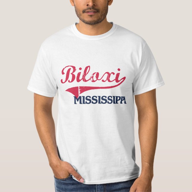 Biloxi Mississippi Stadt-Klassiker T-Shirt (Vorderseite)