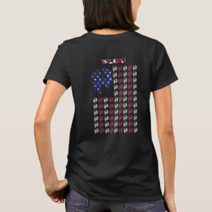 Biloxi Native American Indian Häuptling Usa Flagge T-Shirt