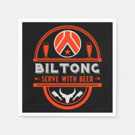 Biltong und Bier Serviette