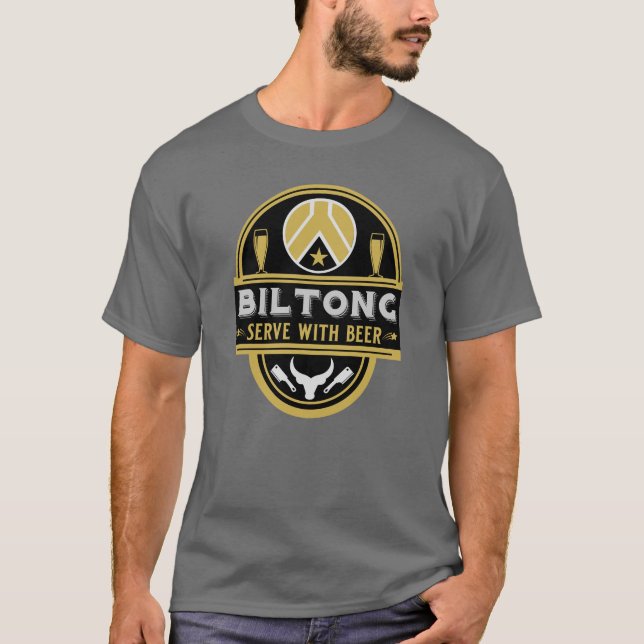 Biltong und Bier T-Shirt (Vorderseite)