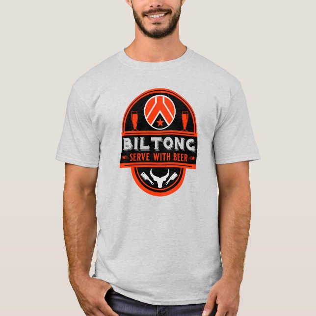 Biltong und Bier T-Shirt (Vorderseite)