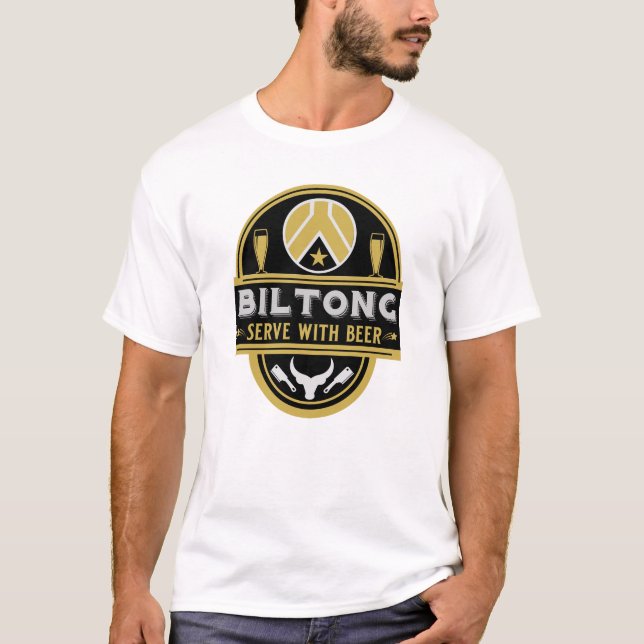 Biltong und Bier T-Shirt (Vorderseite)