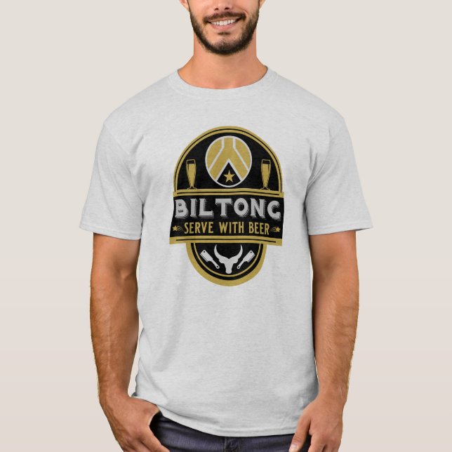 Biltong und Bier T-Shirt (Vorderseite)