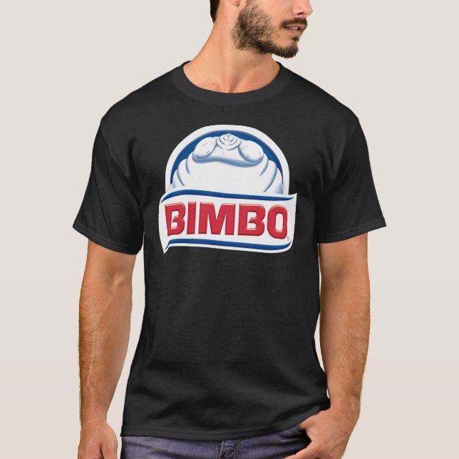 Bimbo-Bärenbrot-Logo (weiß) Klassischer T - Shirt (Vorderseite)
