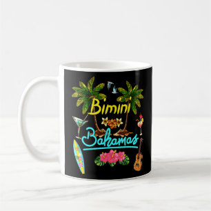 Bimini Bahamas Beach Summer Palm Surf Sun Set Palm Kaffeetasse