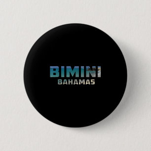 Bimini Bahamas Tropical Island Beach Button