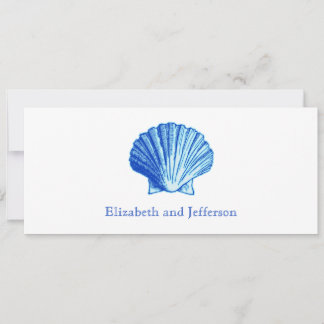 Bimini Blue Muschel Hochzeit Einladung