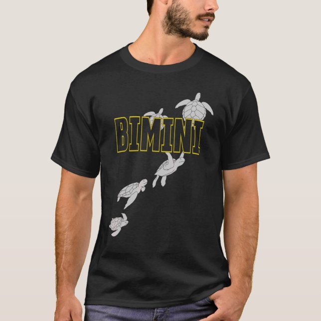 Bimini Meeresschildkröten Tauchen mit Schildkröten T-Shirt (Vorderseite)