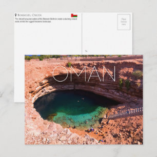 Bimmah Sinkhole, Oman Reise-Postkarte Postkarte