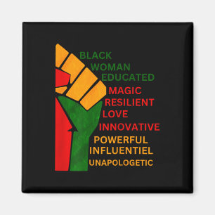 Bin Black Woman Unapologetisch Black History Mont Magnet