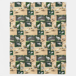 Bin Chicken Chronicles: Ein Ibis-FotoCollage Fleecedecke