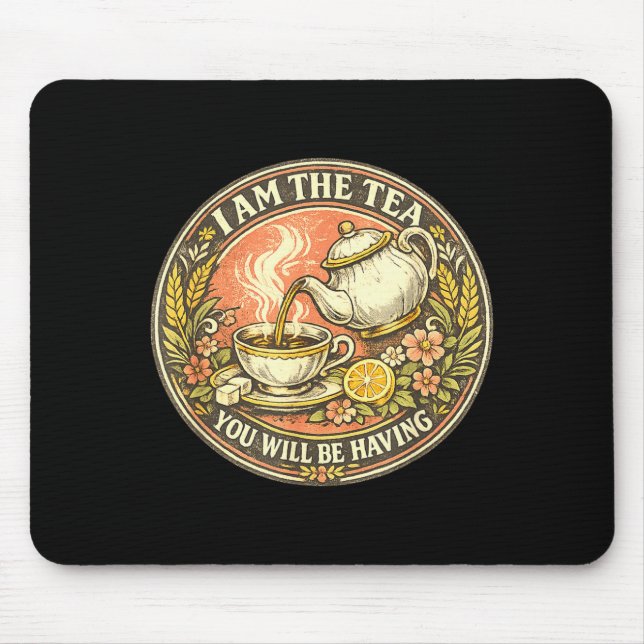 Bin der Tee, wird sarkastischen britischen Humor h Mousepad (Vorne)