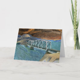 Bin ich die Brücke? " Feiertagskarte