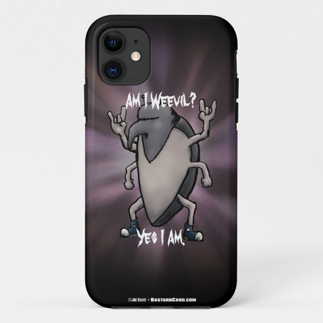 Bin ich mit Schwermetall-Cartoon Case-Mate iPhone Hülle (Rückseite)