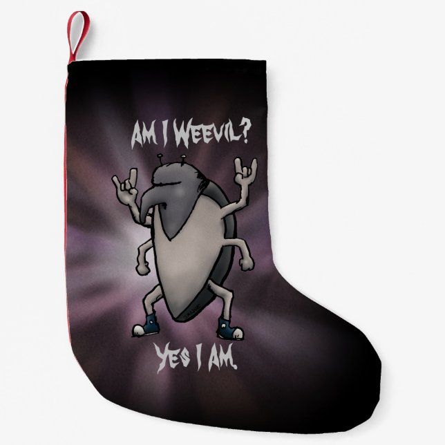Bin ich mit Schwermetall Kleiner Weihnachtsstrumpf (Vorderseite)