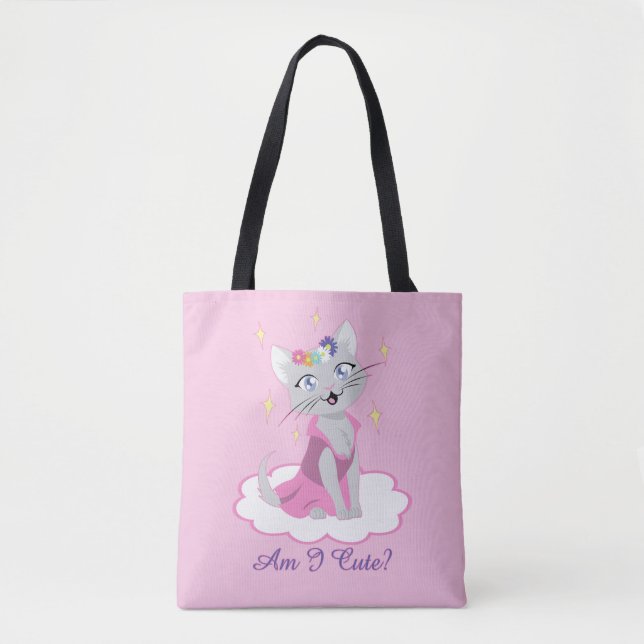 Bin ich Niedlich? Tasche (Vorderseite)