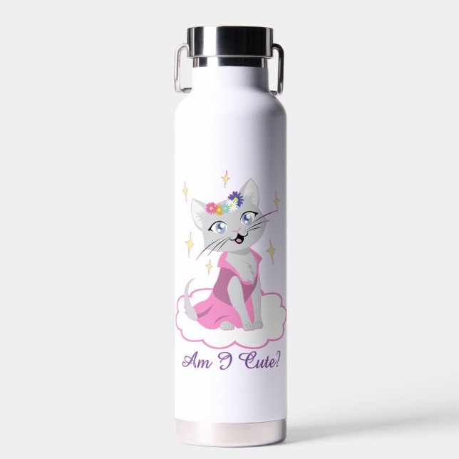 Bin ich Niedlich? Trinkflasche (Vorne)