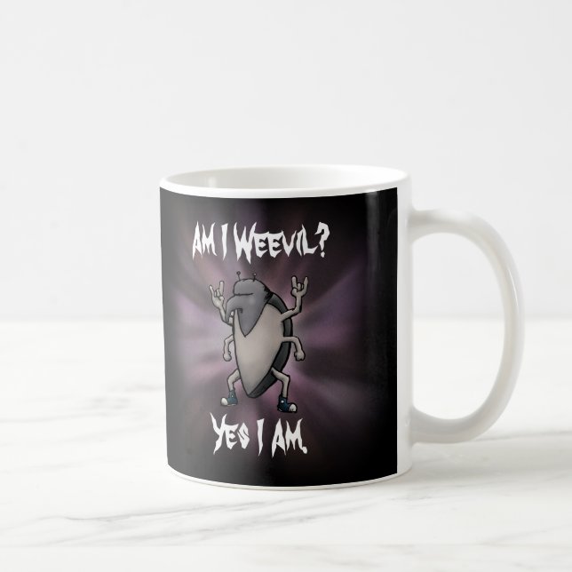 Bin ich übel Funny Heavy Metal Kaffeetasse (Rechts)