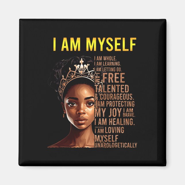 Bin mein Black Girl Magic Black History Monat dana Magnet (Vorne)
