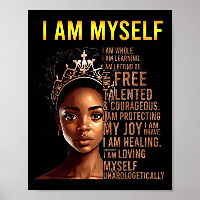 Bin mein Black Girl Magic Black History Monat dana Poster (Vorne)