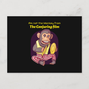 Bin nicht der Affe aus dem Conjuring-Film Postkarte