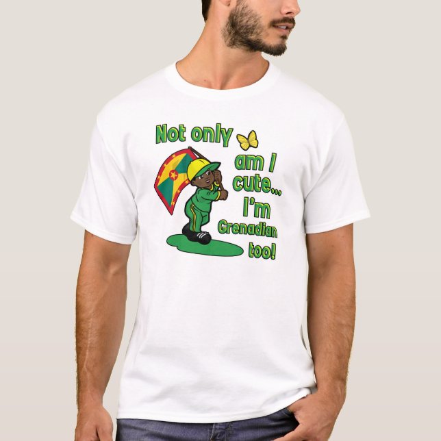 Bin nicht nur ich ich bin grenadisch auch T-Shirt (Vorderseite)