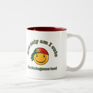 Bin nicht nur ich niedlich, ich bin portugiesisch zweifarbige tasse