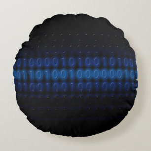 BiNALUXE Blau - Rundkissen Rundes Kissen