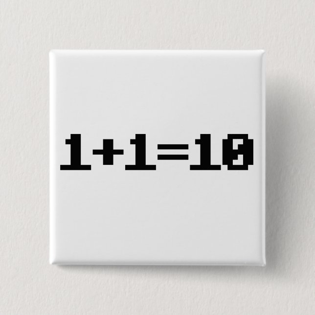 Binär Button (Vorderseite)