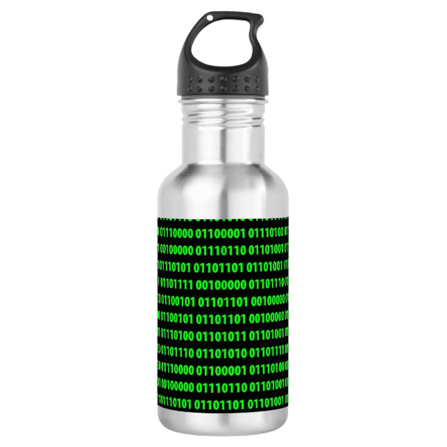 Binär Edelstahlflasche (Vorderseite)
