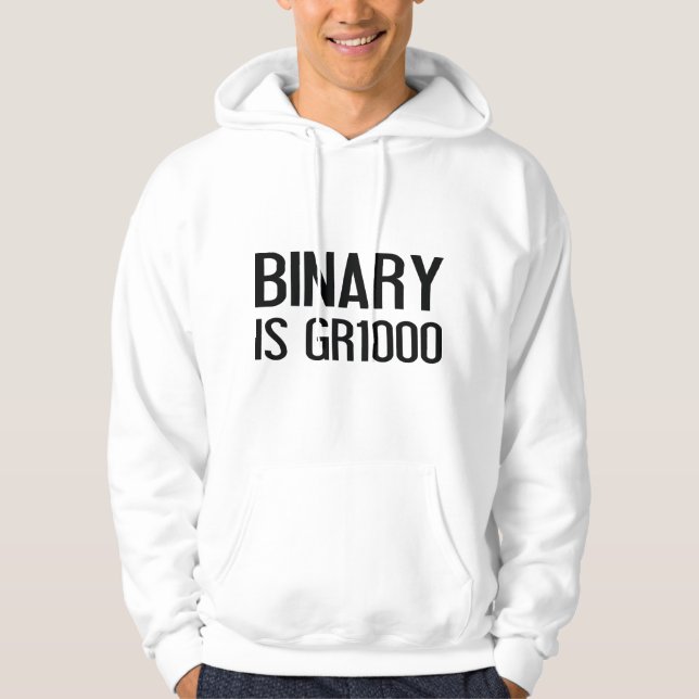 binär ist GR1000 Hoodie (Vorderseite)