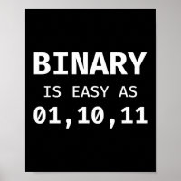 binär ist so einfach wie 01, 10, 11 Programmier-Co