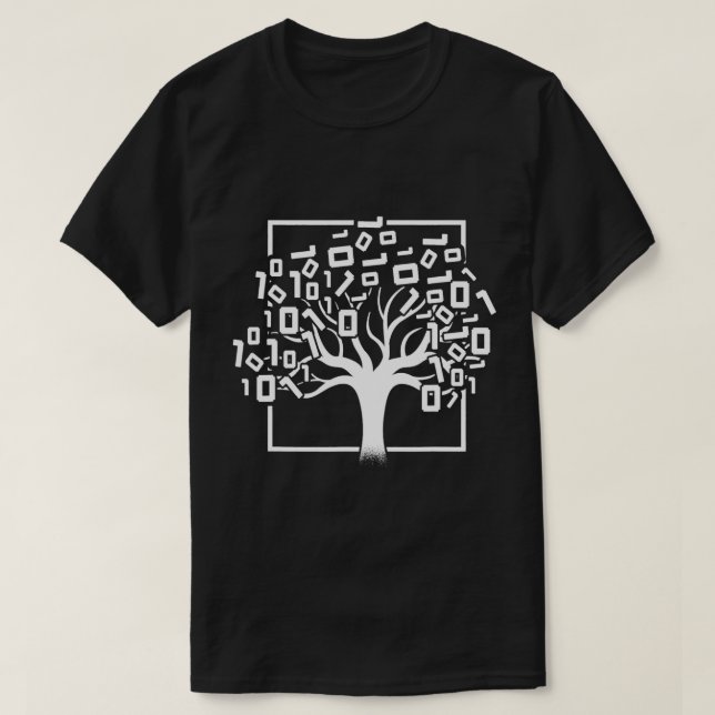 Binäre Tree Computer Science Coding Programmer App T-Shirt (Design vorne)