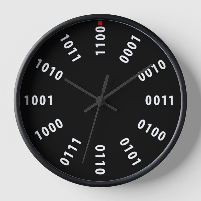 Binäre Zahlen/Base-2-Uhr Uhr (Vorderseite)