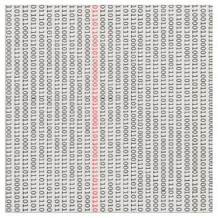 Binärer Code-Computeringenieur Stoff