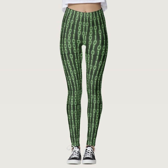 Binärer Code Leggings (Vorderseite)