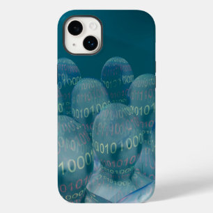 binärer Code, Mensch und digitale Kommunikation Case-Mate iPhone 14 Plus Hülle