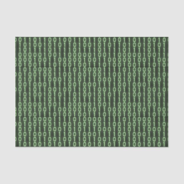 Binärer Code Seidenpapier (Vorderseite)