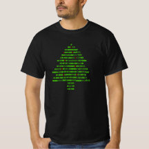 Binärer Weihnachtsbaum-T - Shirt